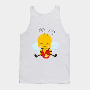 Cute Bee Valentine's day Design Tank Top